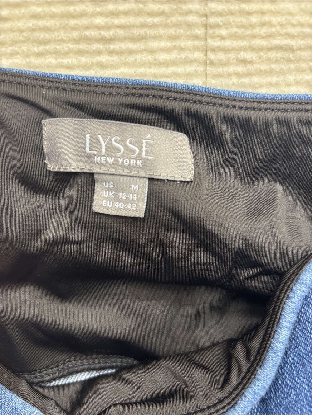 Lysse medium High-Waist Dark Blue Women’s Jeans pull on - Picture 5 of 6